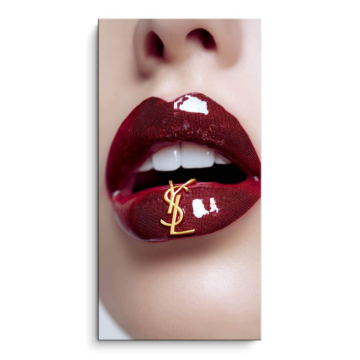 Glanzlippen inspiriert von YSL - PVC-Bild matt