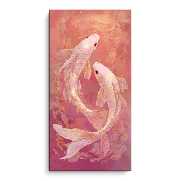 Blush Koi Fish PVC Matt Art