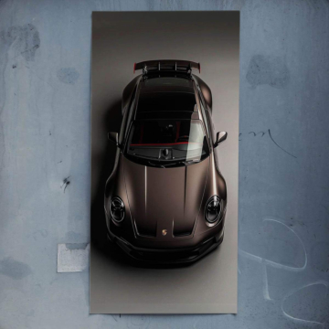 Bronze Sportwagen inspiriert von Porsche - Poster