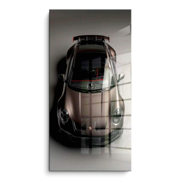 Porsche Inspired Bronze Sports Car PVC Gloss Art