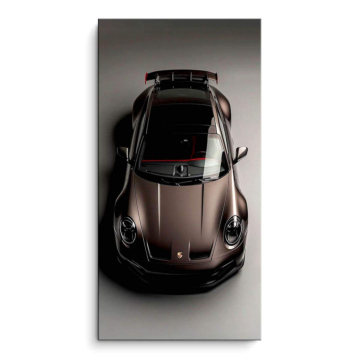 Bronze Sportwagen inspiriert von Porsche - PVC-Bild matt