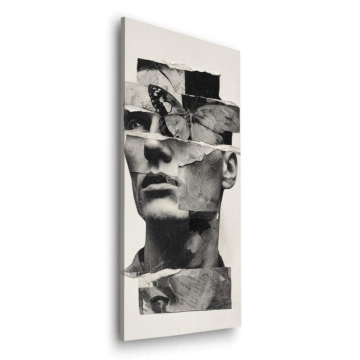 Faceless Collage Woman Dibond Matt Art