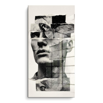 Faceless Collage Woman PVC Gloss Art