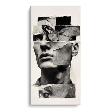 Faceless Collage Woman PVC Matt Art