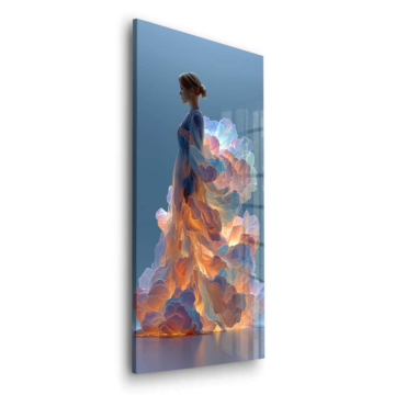 Fluid Kleid Porträt - Acrylglasbild