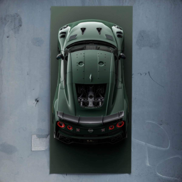 Coche sports inspirado en Nissan GT-R - póster