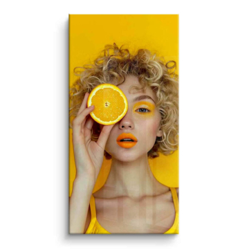 Retrato citrus de moda - cuadro PVC brillante
