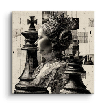 Queen of Chess Portrait Canvas Art