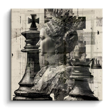 Queen of Chess Portrait PVC Gloss Art