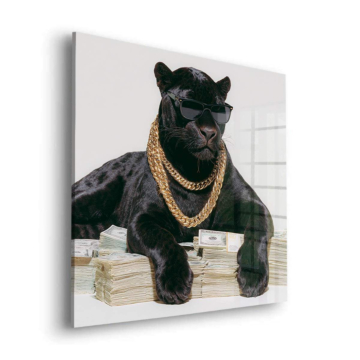 Rich Panther Boss Acrylic Glass Art