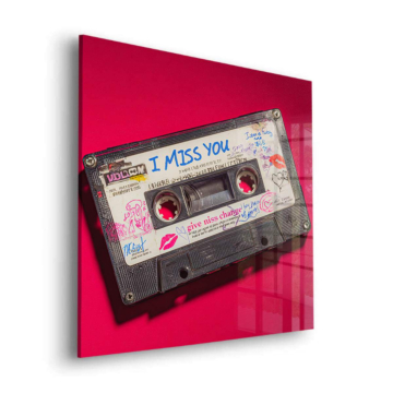 I Miss You Mixtape Acrylic Glass Art