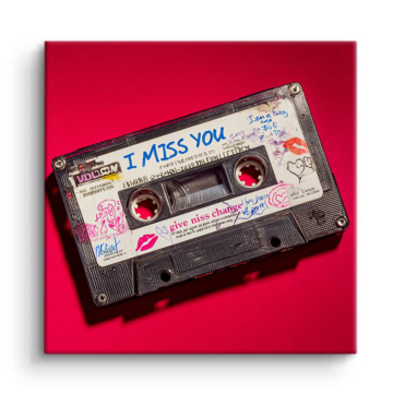 I Miss You Mixtape Canvas Art