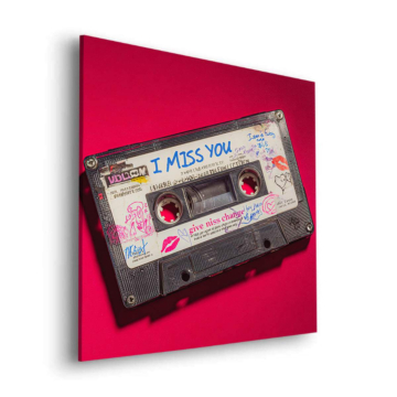 I Miss You Mixtape Dibond Matt Art