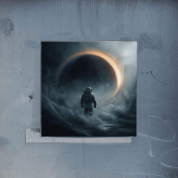Astronaute event horizon - poster