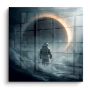 Astronaut am Ereignishorizont - PVC-Bild glänzend