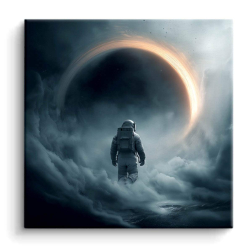 Astronaut am Ereignishorizont - PVC-Bild matt