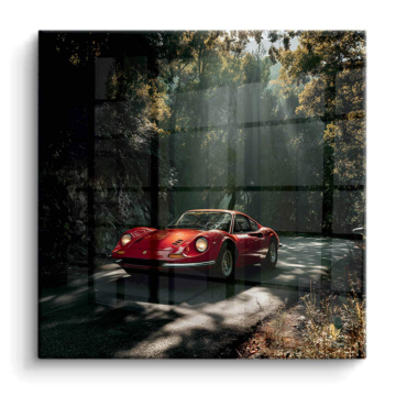 Ferrari Dino Inspired Forest Drive PVC Gloss Art