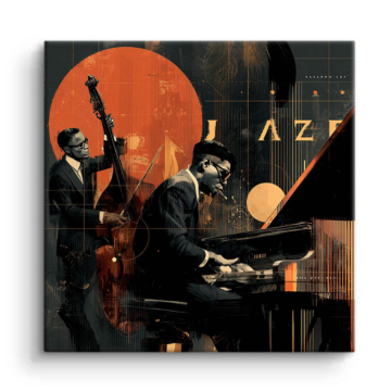 Jazz Time Band Canvas Art
