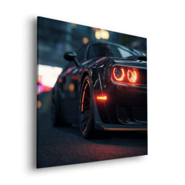 Inferno Muscle Car Dibond Matt Art
