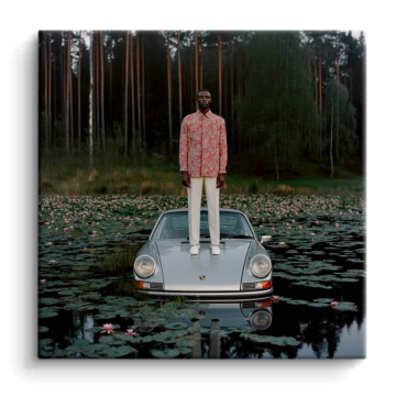 Forêt mirage inspiré de Porsche - tableau PVC mat