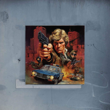 Action Hero Inspired Gunfire Poster Art