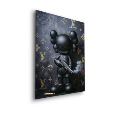 Urbaner Rebell inspiriert von Mickey Mouse - Dibond-Bild matt