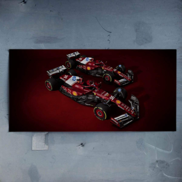 Bolidy Ferrari Formuła 1 - plakat