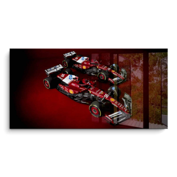Coches Ferrari de Fórmula 1 - cuadro PVC brillante