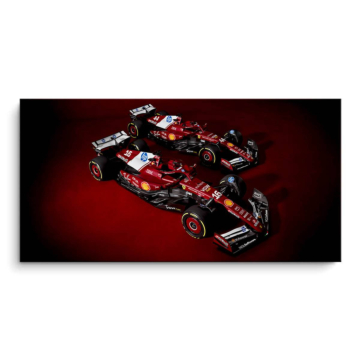 Bolidy Ferrari Formuła 1 - obraz na matowym PVC