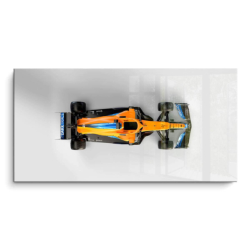 McLaren Fórmula 1 vista cenital - cuadro PVC brillante