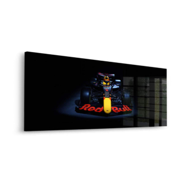Red Bull Racing Bolide im Frontlicht - Acrylglasbild