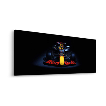 Red Bull Racing sous projecteur frontal - tableau Dibond mat