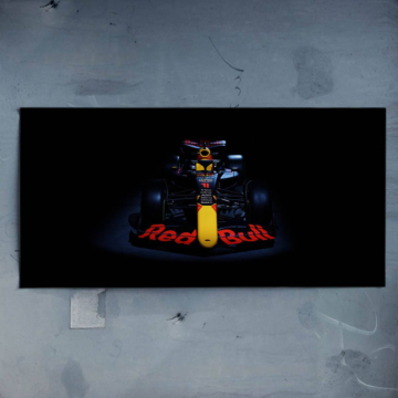 Red Bull Racing z przodu w świetle reflektorów - plakat