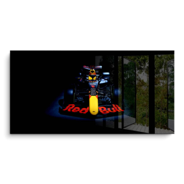 Red Bull Racing bajo foco frontal - cuadro PVC brillante