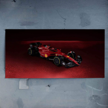 Ferrari Formuła 1 na czerwonym torze - plakat