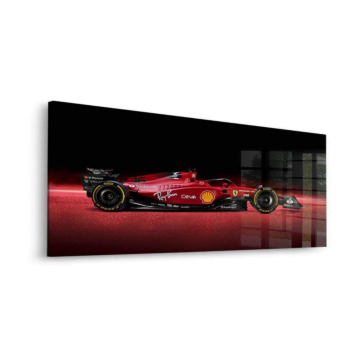 Seitenprofil eines Ferrari Formel-1-Wagens - Acrylglasbild