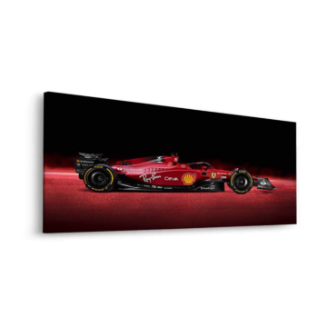 Seitenprofil eines Ferrari Formel-1-Wagens - Dibond-Bild matt