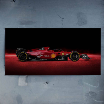 Ferrari Formuła 1 z profilu - plakat