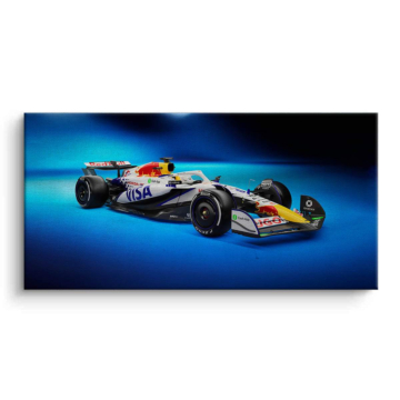 Visa Cash App RB Formula 1 Race Car Canvas Art