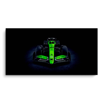 Bolid Kick Sauber Formuły 1 z przodu - obraz na matowym PVC
