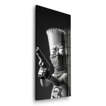 Rebell inspiriert von Bart Simpson - Acrylglasbild