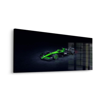 Kick Sauber Formel 1 im dunklen Rampenlicht - Acrylglasbild