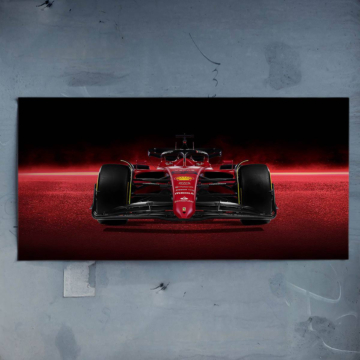 Ferrari Formel 1 im Frontscheinwerferlicht - Poster