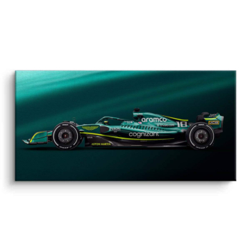 Aston Martin Formula 1 Side Profile Canvas Art
