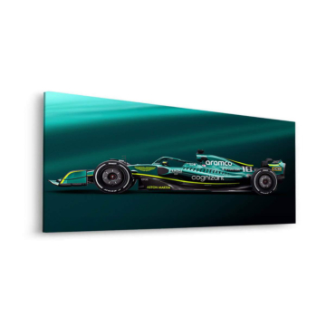 Aston Martin Formula 1 Side Profile Dibond Matt Art