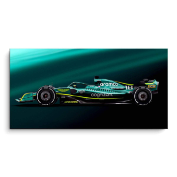 Aston Martin Formula 1 Side Profile PVC Matt Art