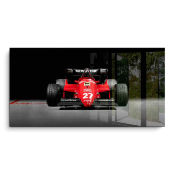 Ferrari Fórmula 1 vista frontal - cuadro PVC brillante