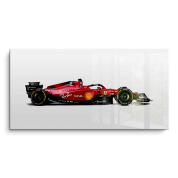 Ferrari Fórmula 1 lateral de estudio - cuadro PVC brillante