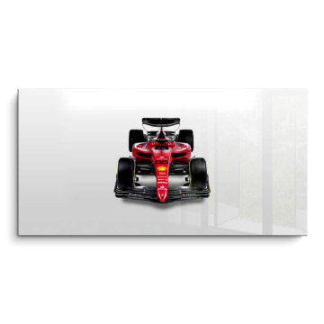 Coche F1 minimalista inspirado en Ferrari - cuadro PVC brillante