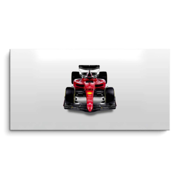 Minimalistyczny bolid F1 inspirowany Ferrari - obraz na matowym PVC